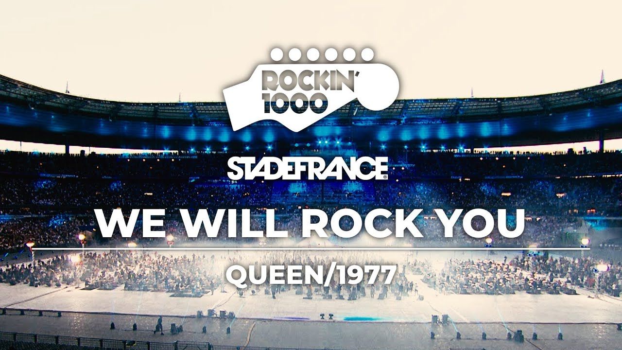 นักดนตรี 1,000 ชีวิต ร่วมเล่นเพลง "We Will Rock You" ของ Queen ในสเตเดี้ยม Stade De France