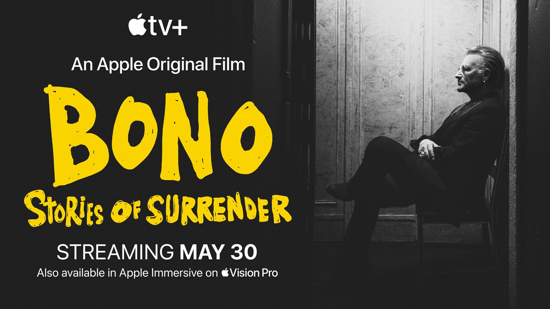 Apple Original Films เปิดตัวหนังสารคดี Bono: Stories of Surrender